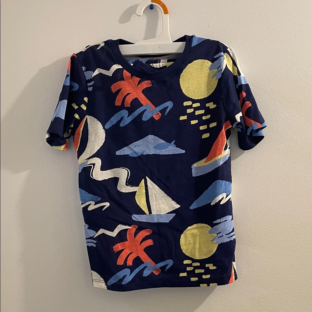 Kids H&M Nautical Print Short set - Blue, Orange, Yellow